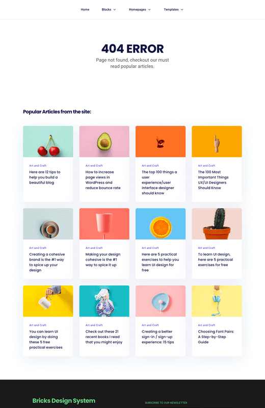 404 Error Template 3