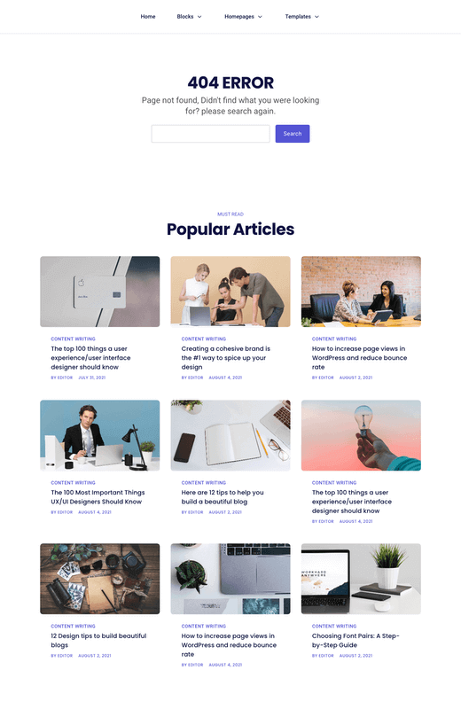 404 Error Template 4