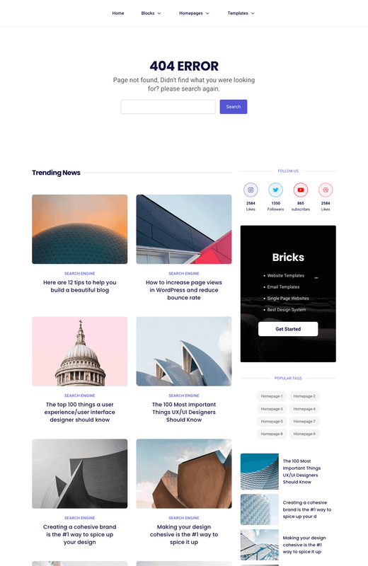 404 Error Template 6